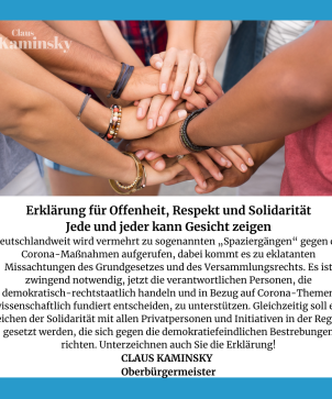 Erklärung Für Toleranz Respekt Und Solidarität