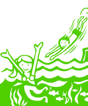 Piktogram Baden Nur Wo Es Erlaubt Ist